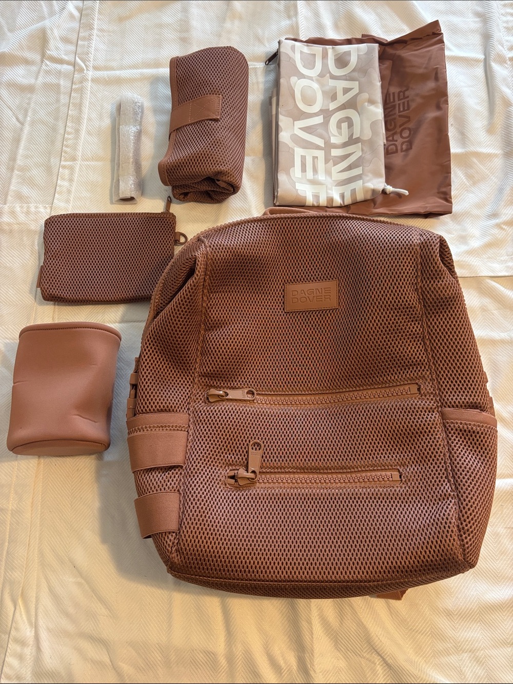 NEW Dagne Dover Diaper Backpack Warm Dust Air Mesh